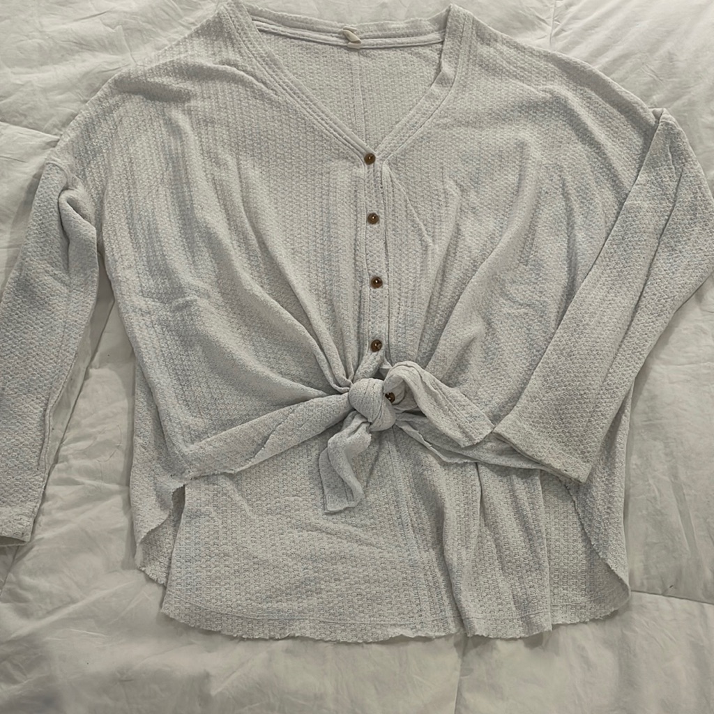 White Button Down Sweater